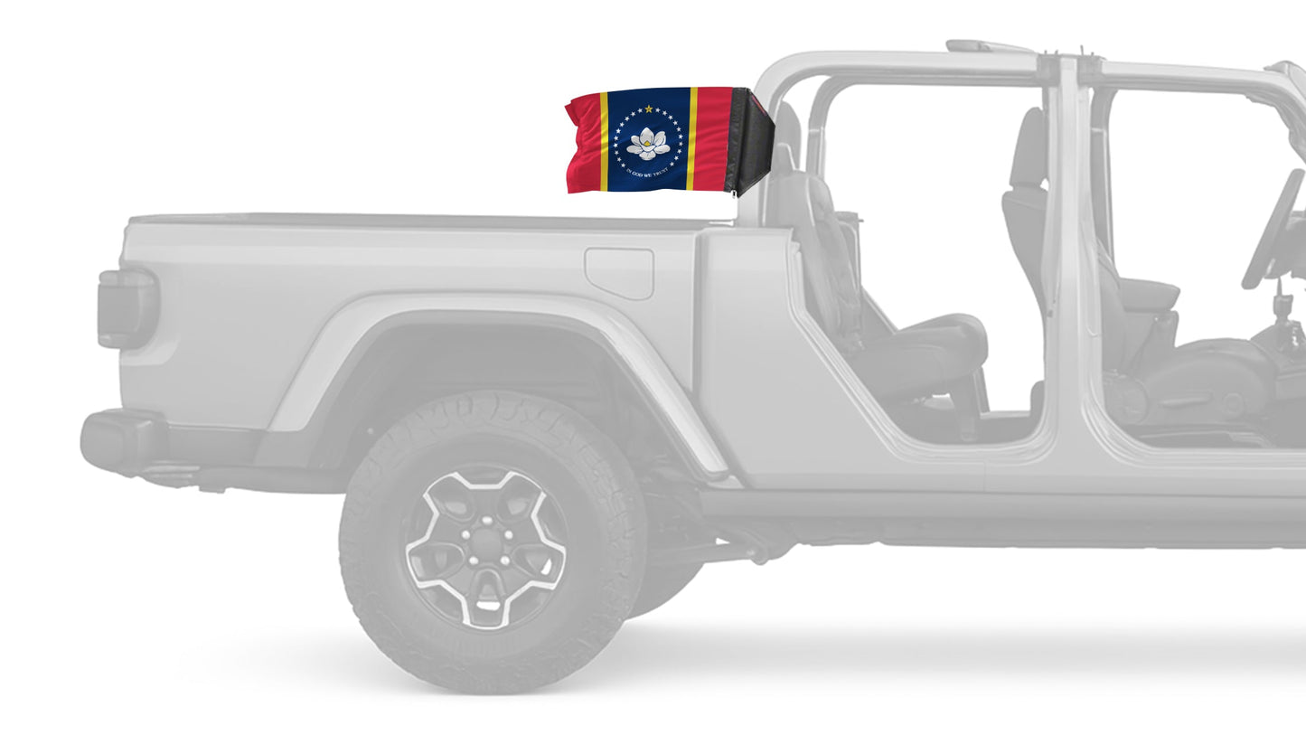 State Flag Mississippi Old Style 12"x18" Forever Wave Flag for Jeep Gladiator JT