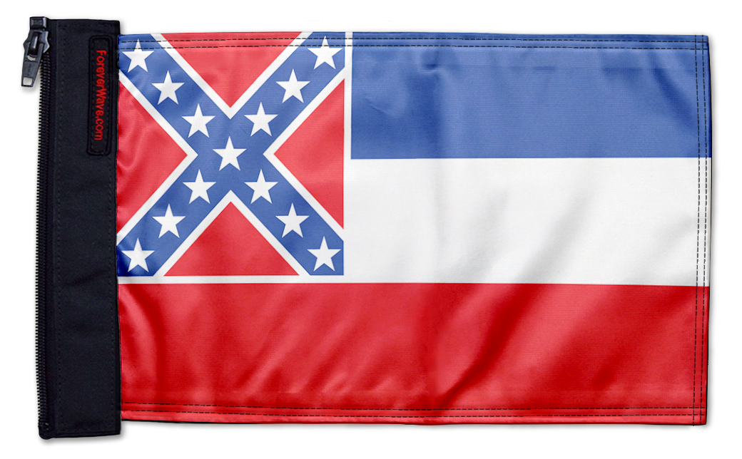State Flag Mississippi 12"x18" Forever Wave Flag for UTVs