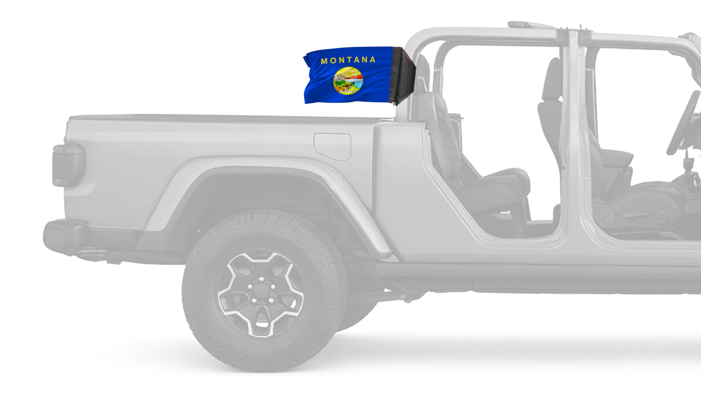 State Flag Montana 12"x18" Forever Wave Flag for Jeep Gladiator JT