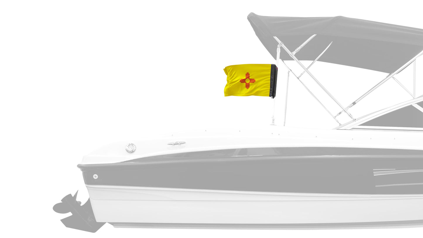 State Flag New Mexico 12"x18" Forever Wave Flag for Boats