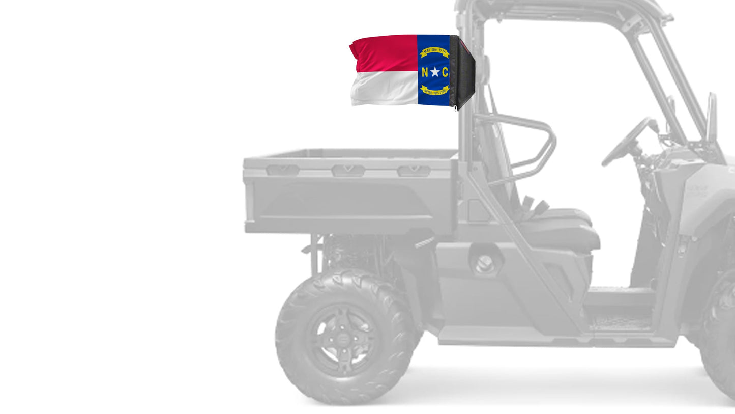 State Flag North Carolina 12"x18" Forever Wave Flag for UTVs