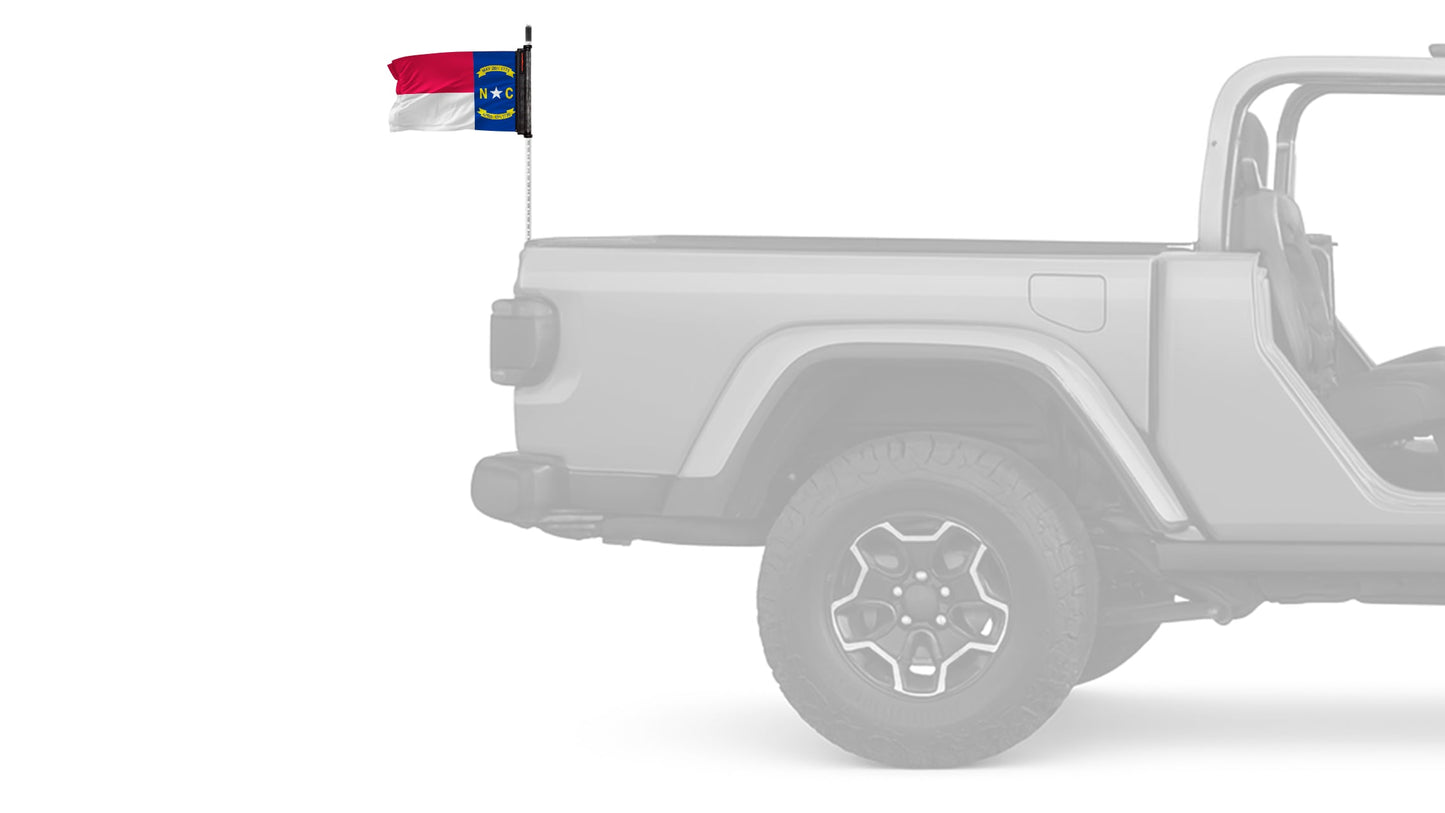 State Flag North Carolina 12"x18" Forever Wave Flag for Bronco