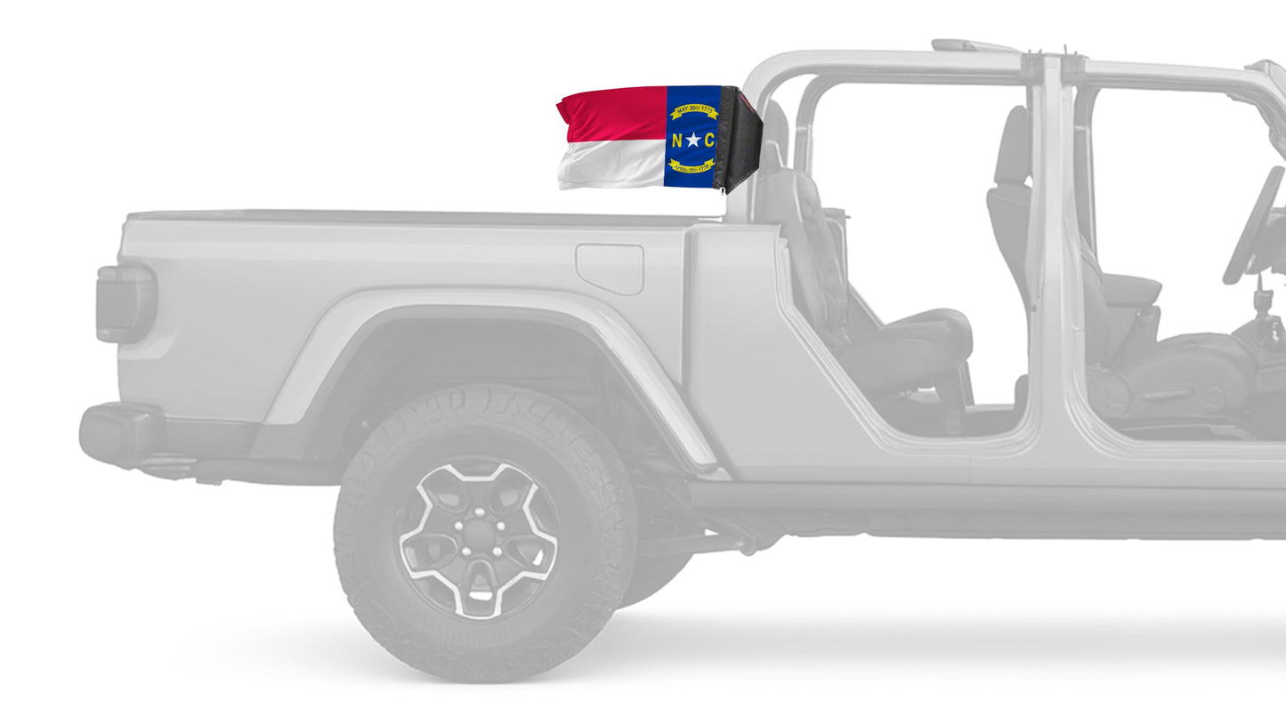 State Flag North Carolina 12"x18" Forever Wave Flag for Jeep Gladiator JT