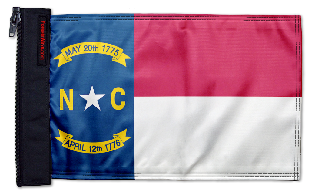 State Flag North Carolina 12"x18" Forever Wave Flag for UTVs