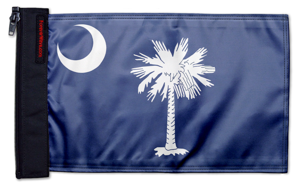 State Flag South Carolina 12"x18" Forever Wave Flag for Jeep Wrangler JKU 4-Door 2007-2018