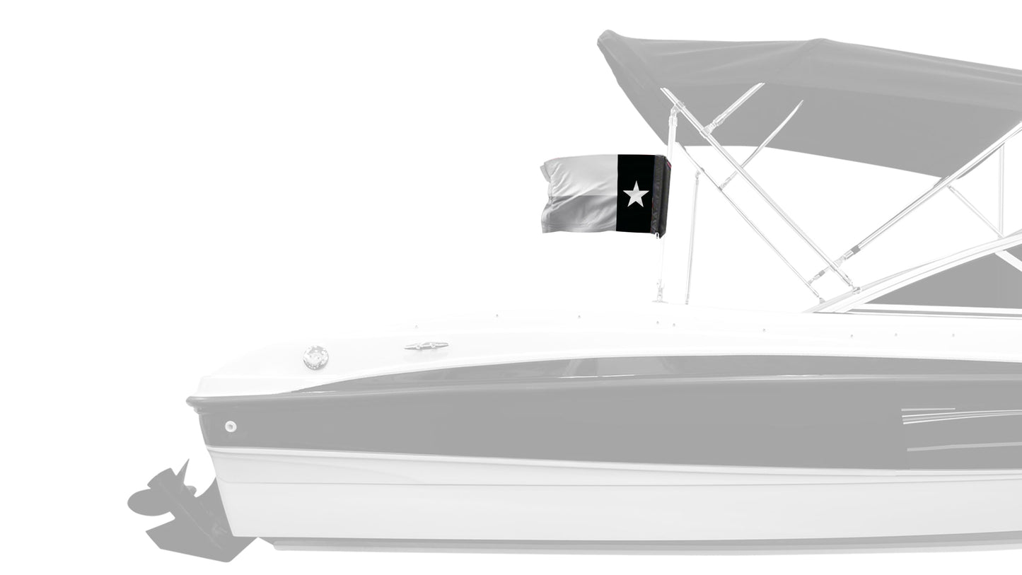 State Flag Texas Subdued 12"x18" Forever Wave Flag for Boats