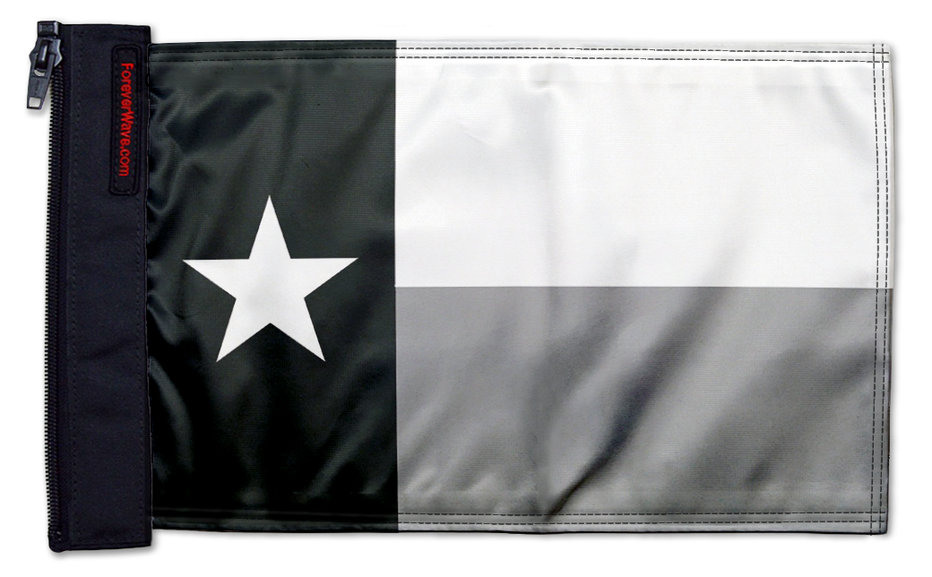 State Flag Texas Subdued 12"x18" Forever Wave Flag for Bronco