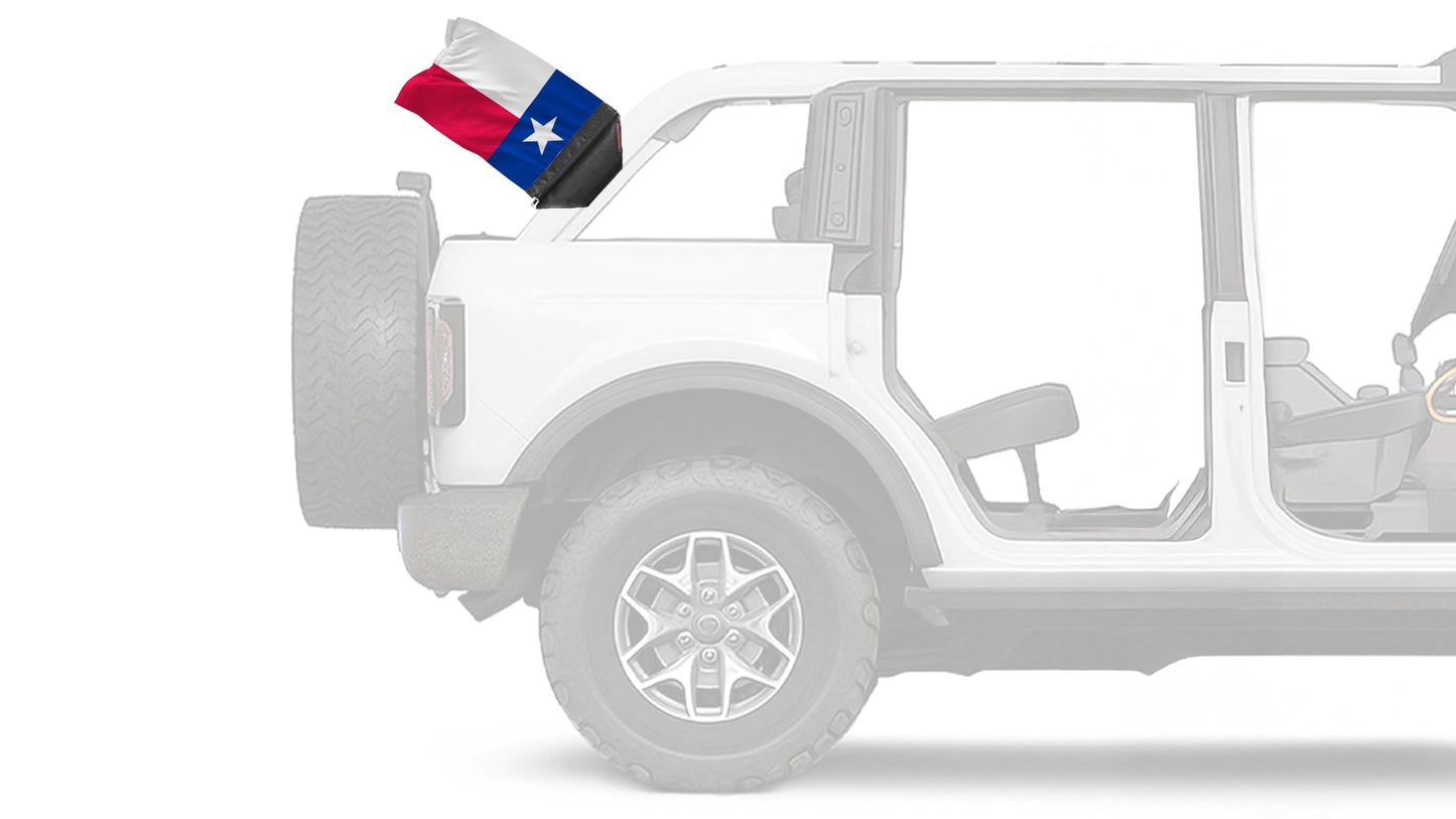State Flag Texas 12"x18" Forever Wave Flag for Bronco