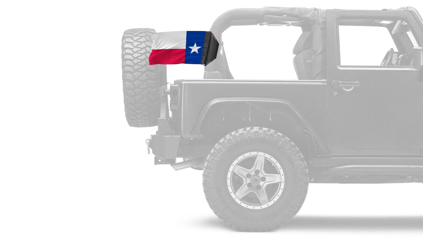 State Flag Texas 12"x18" Forever Wave Flag for Jeep Wrangler TJ 1996-2006