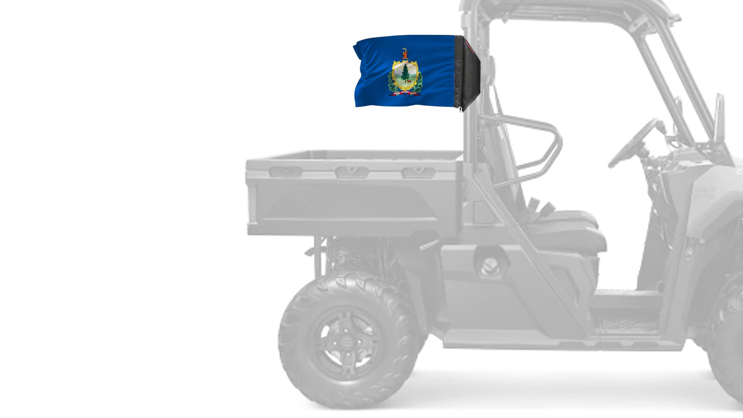 State Flag Vermont 12"x18" Forever Wave Flag for UTVs