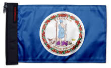 State Flag Virginia 12"x18" Forever Wave Flag for Jeep Wrangler CJ-7 and CJ-8 1976-1986