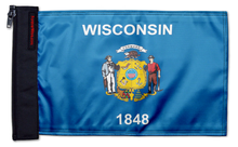 State Flag Wisconsin 12"x18" Forever Wave Flag