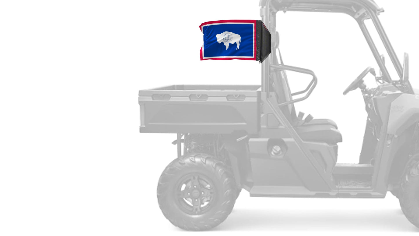 State Flag Wyoming 12"x18" Forever Wave Flag for UTVs
