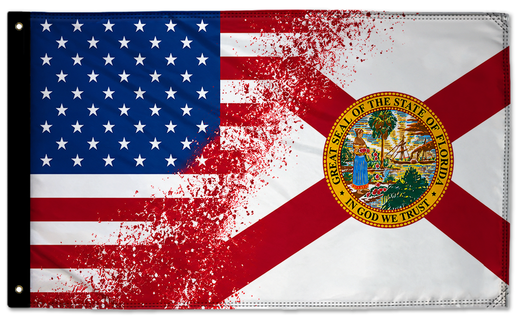 State Flag Florida USA 3'x5' double-sided flag made in the USA