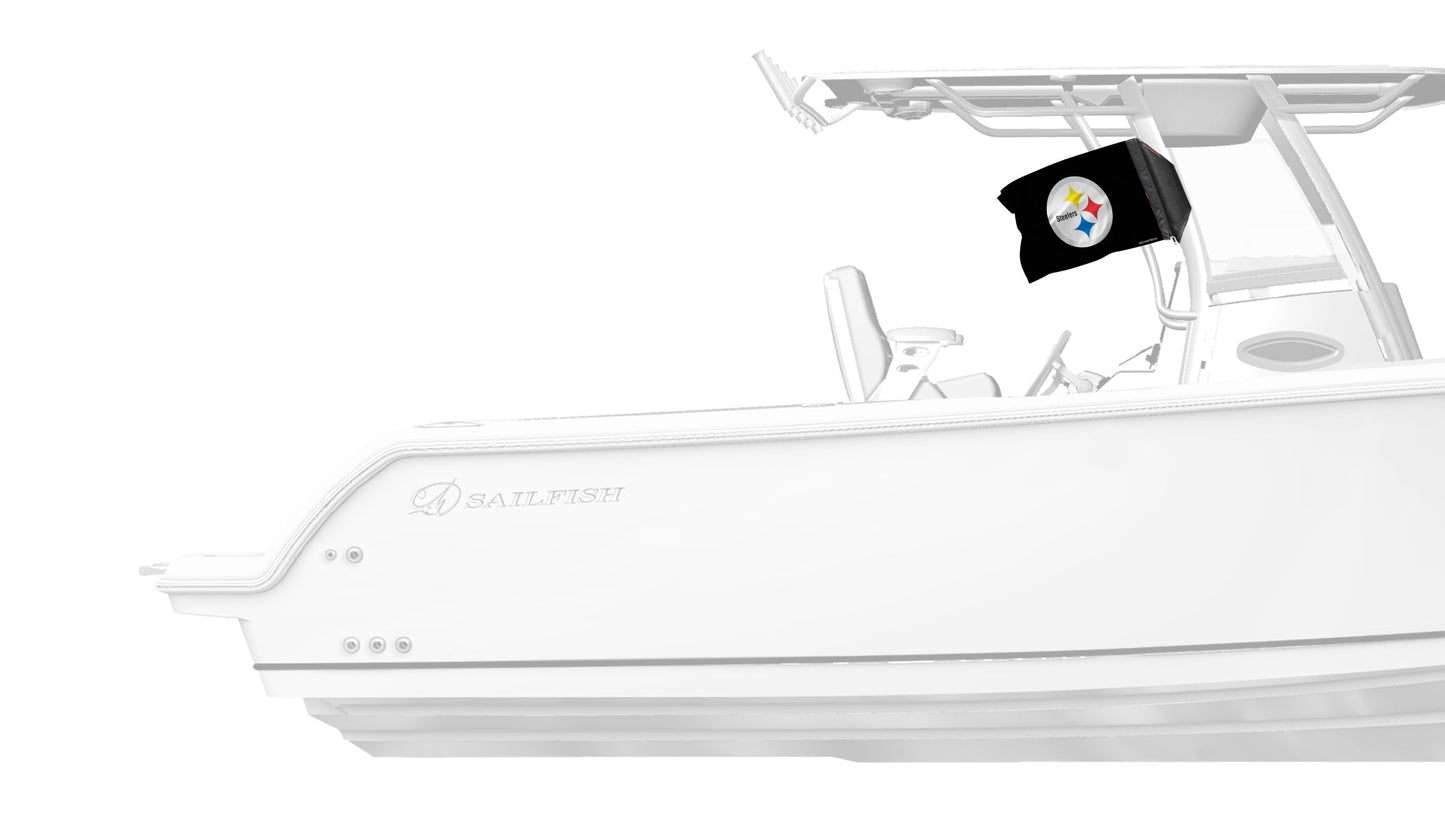 Pittsburgh Steelers 11"x17" Forever Wave Flag for Boats