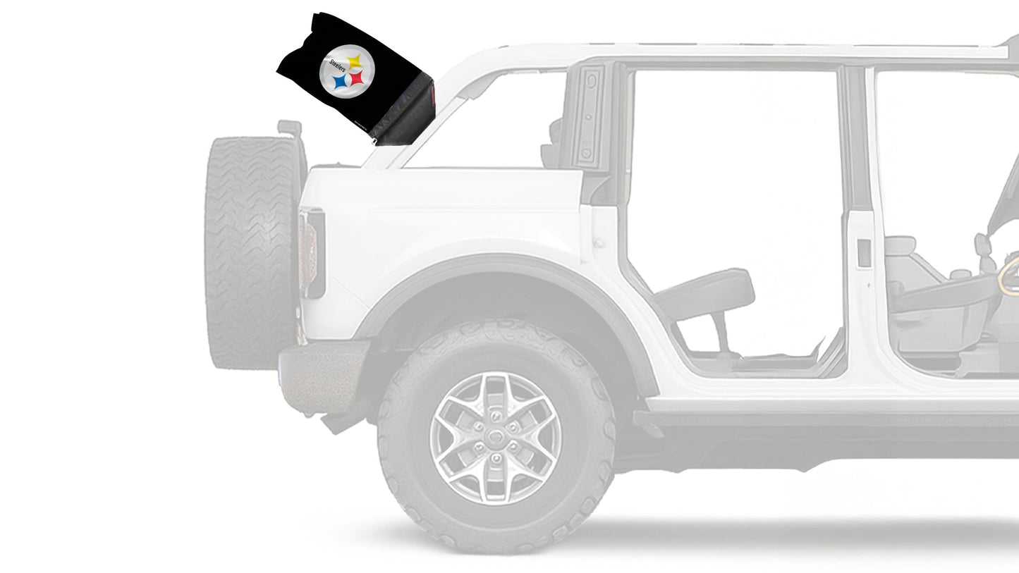 Pittsburgh Steelers 11"x17" Forever Wave Flag for Bronco