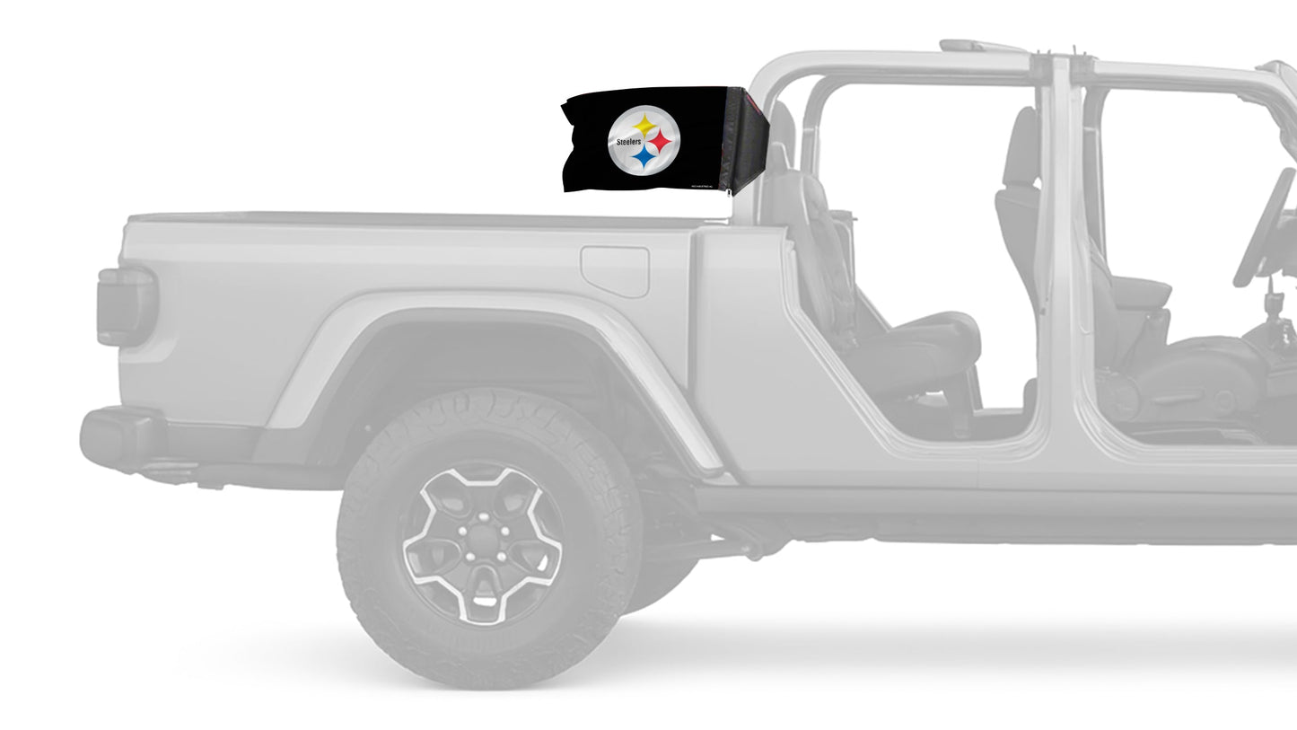 Pittsburgh Steelers 11"x17" Forever Wave Flag for Jeep Gladiator JT