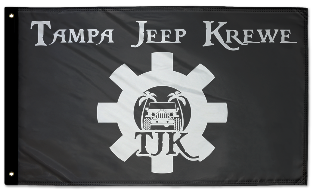 Tampa Jeep Krewe 3'x5' Double-Sided Flag