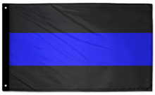 Thin Blue Line 3'x5' Double-Sided Flag