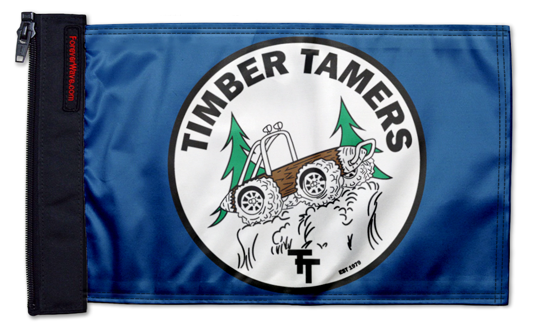 Timber Tamers Flag 12"x18" Forever Wave Flag
