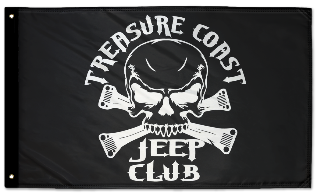 Treasure Coast Jeep Club 3'x5' Double-Sided Flag
