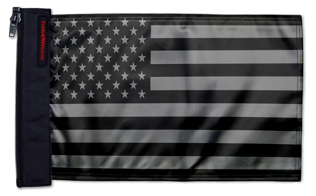 USA Subdued Tactical 12"x18" Forever Wave Flag for Bronco