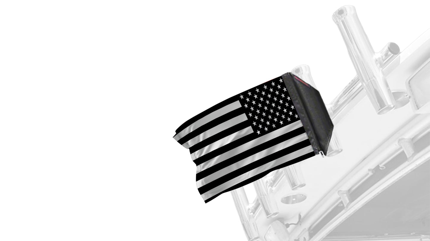 USA Subdued Tactical 12"x18" Forever Wave Flag for Boats