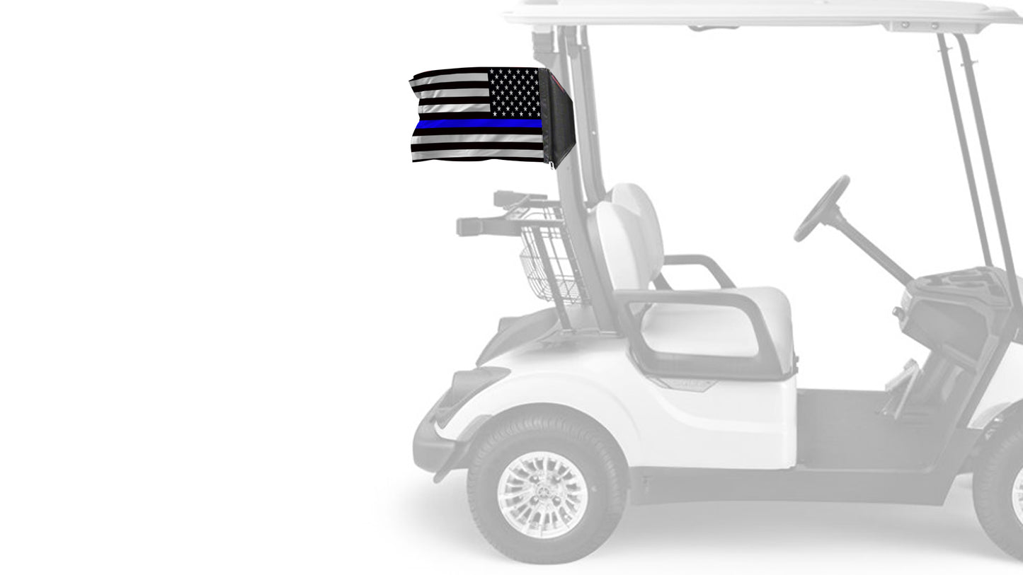 USA Subdued Thin Blue Line 12"x18" Forever Wave Flag