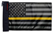 USA Subdued Thin Gold Line 12"x18" Forever Wave Flag