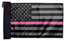 USA Subdued Thin Pink Line 12"x18" Forever Wave Flag for Jeep Wrangler JLU 4-Door 2018-Present