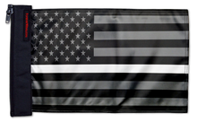 USA Subdued Thin White Line 12"x18" Forever Wave Flag