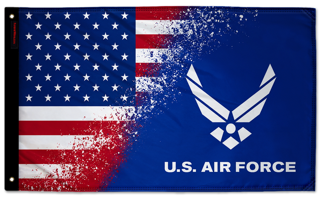 USA Air Force 3'x5' double-sided flag made in the USA
