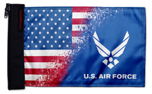 USA Air Force 12"x18" Forever Wave zip-on flag