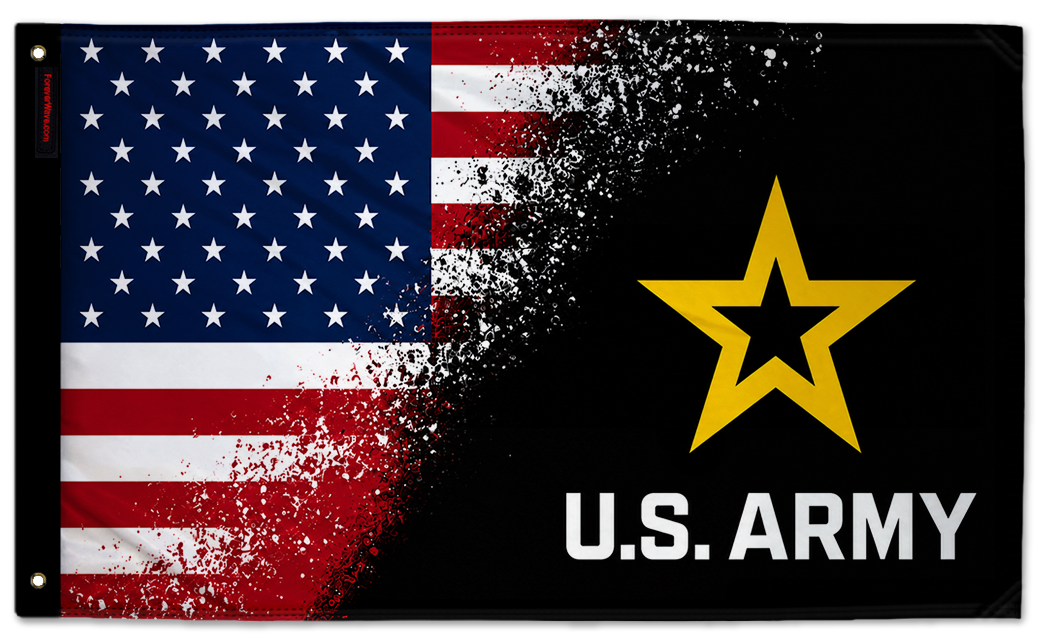 USA Army 3'x5' double-sided flag made in the USA