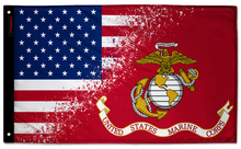 USA Marines 3'x5' double-sided flag made in the USA