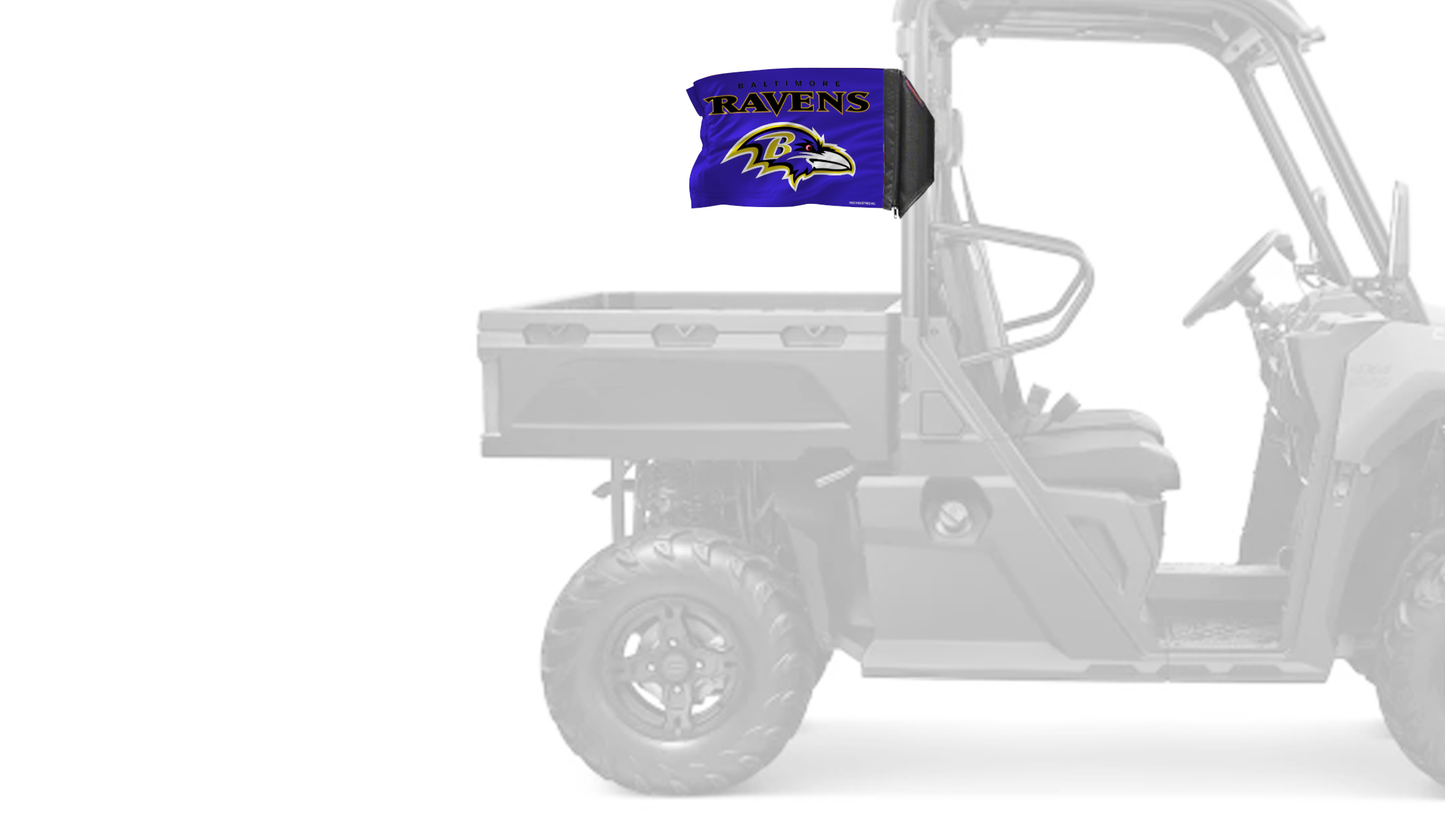 Baltimore Ravens 11"x17" Forever Wave Flag for UTVs