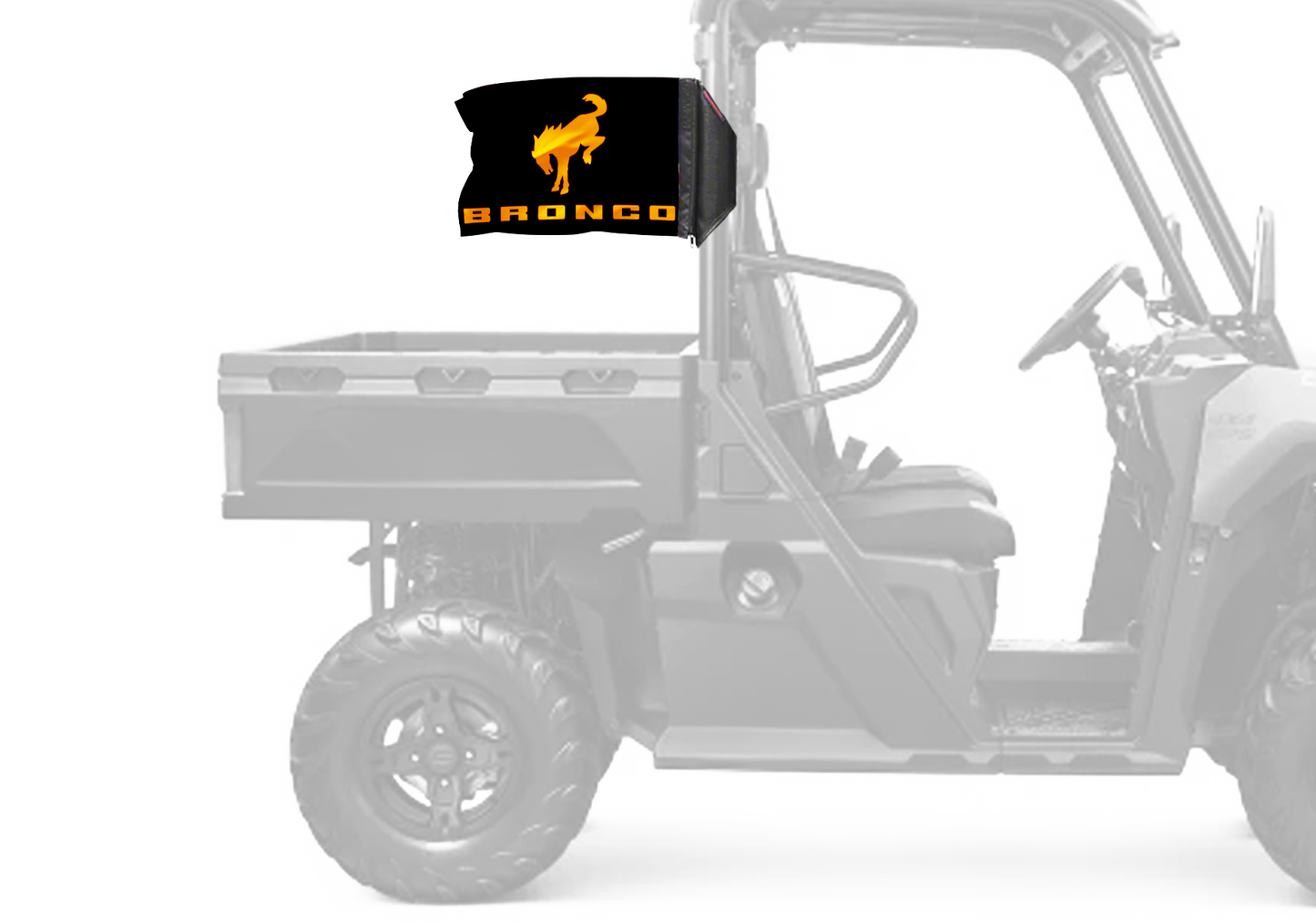 Bucking Bronco 12"x18" Forever Wave Flag for UTVs