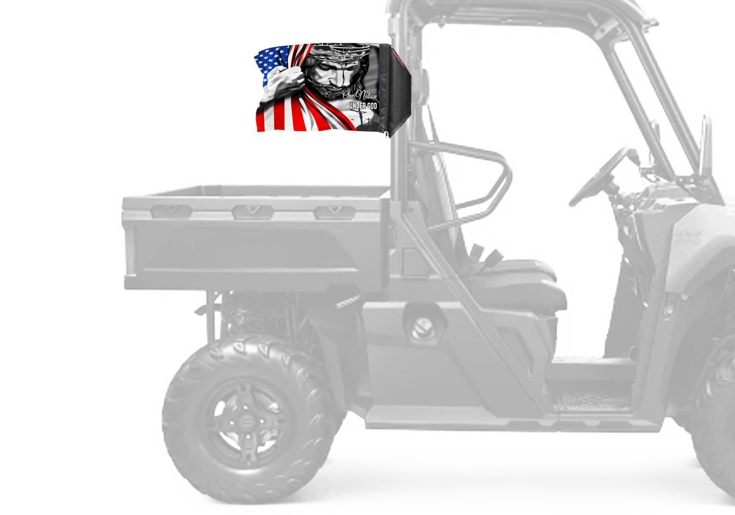 One Nation 12"x18" Forever Wave Flag for UTVs