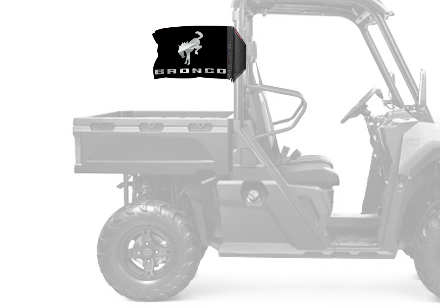 Bucking Bronco 12"x18" Forever Wave Flag for UTVs