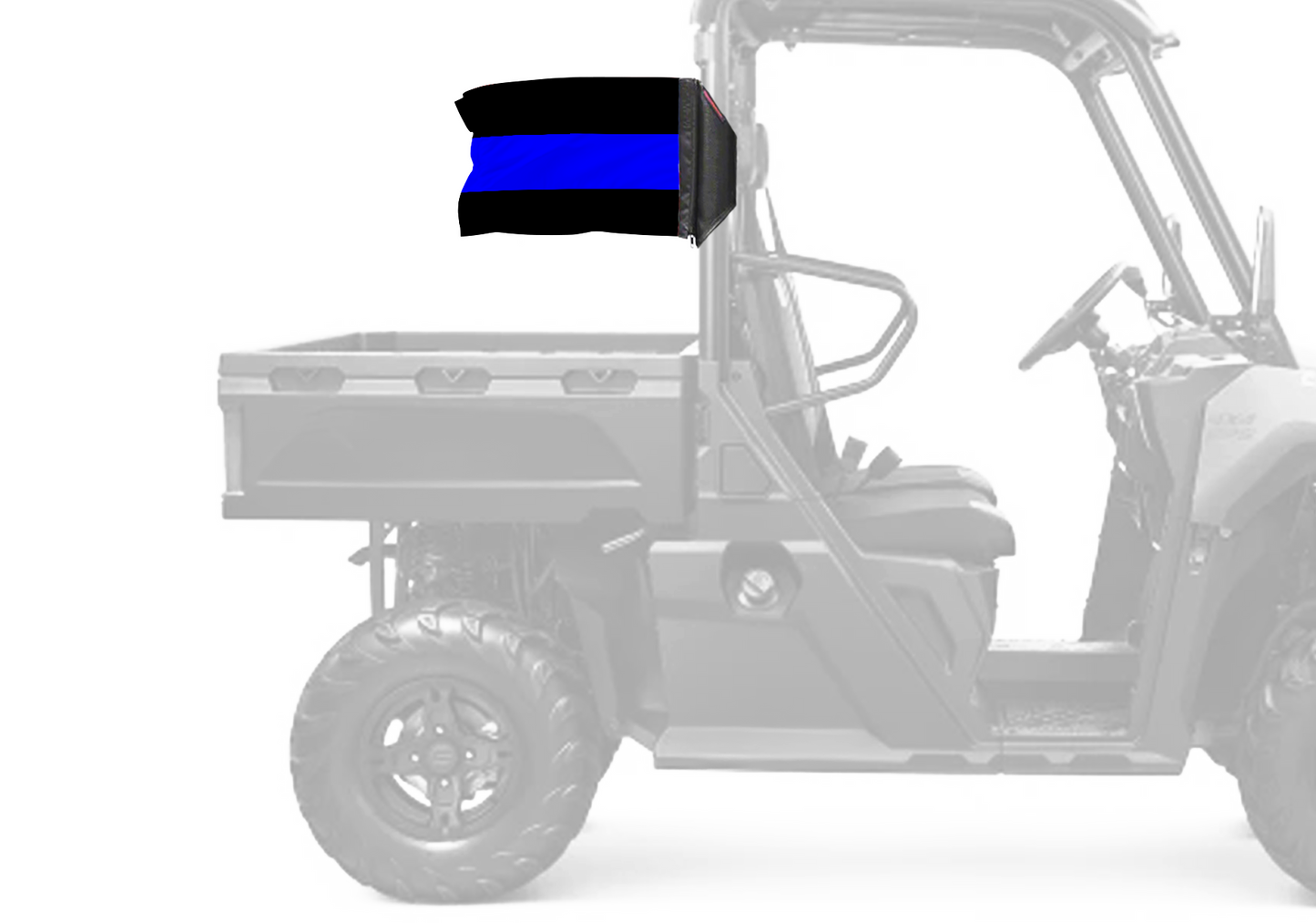 Thin Blue Line 12"x18" Forever Wave Flag for UTVs