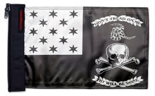 Veterans Exempt 12"x18" Forever Wave Flag for Jeep Wrangler JL 2-Door 2018-Present