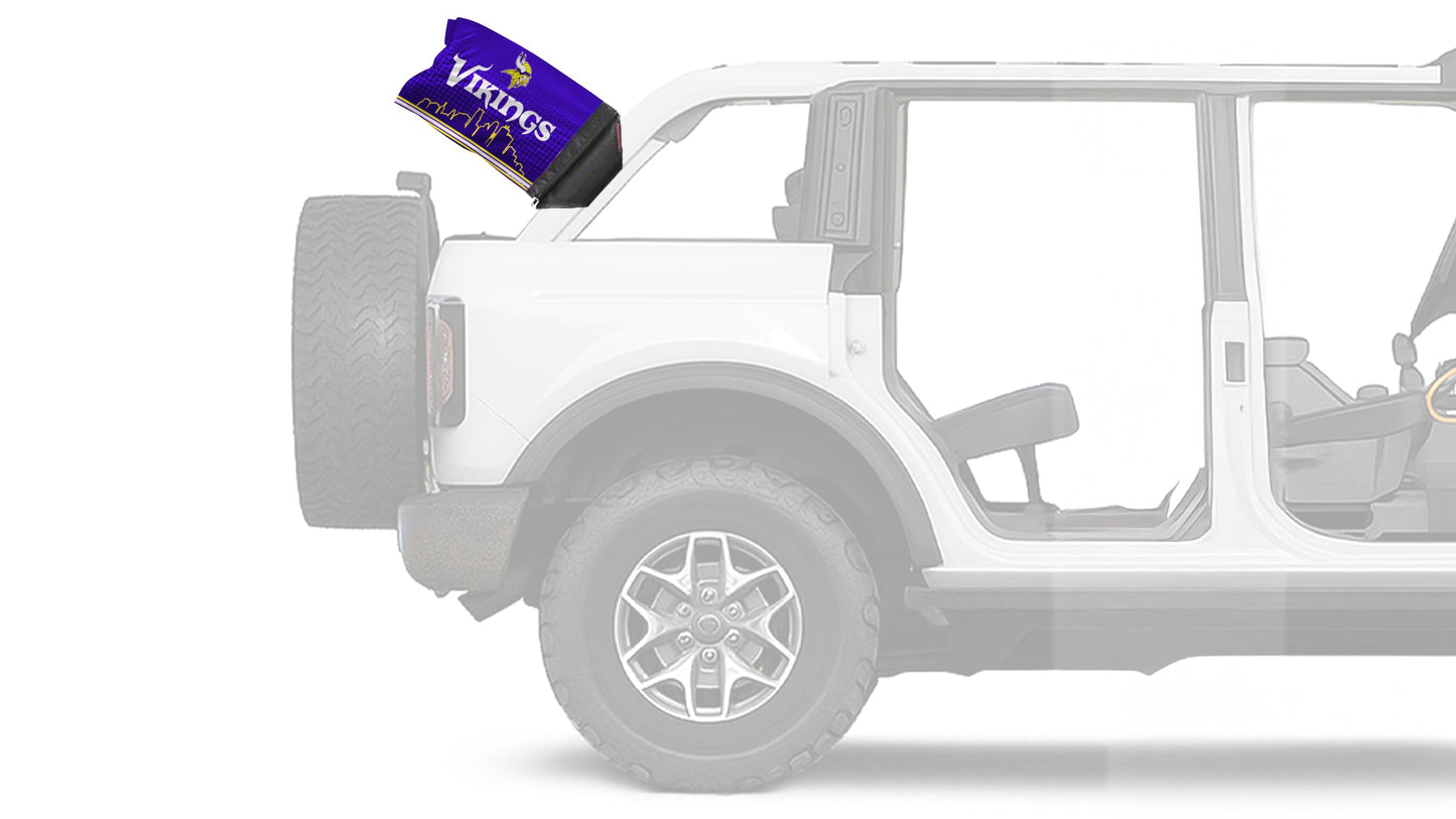 Minnesota Vikings 11"x17" Forever Wave Flag for Bronco