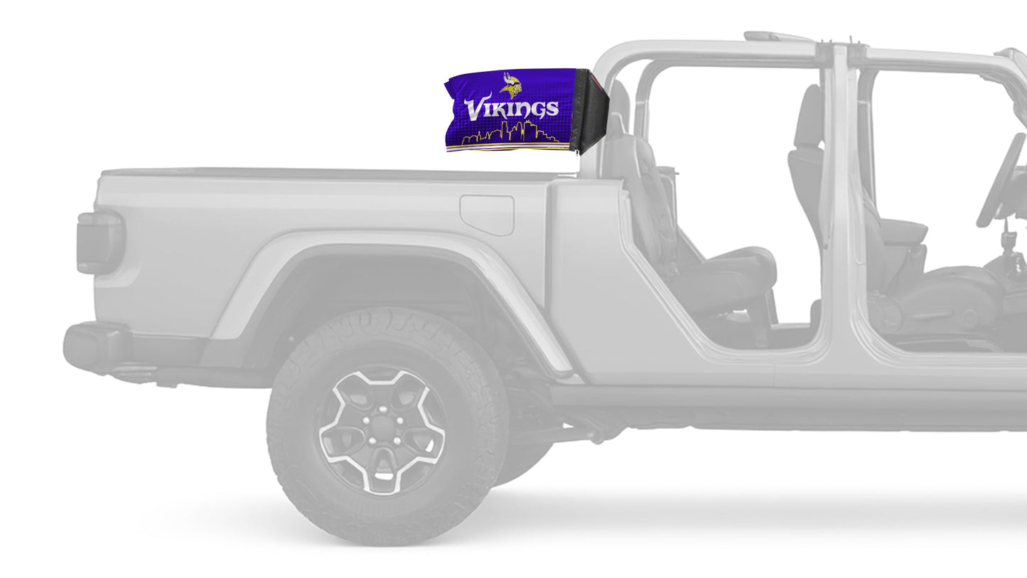 Minnesota Vikings 11"x17" Forever Wave Flag for Jeep Gladiator JT
