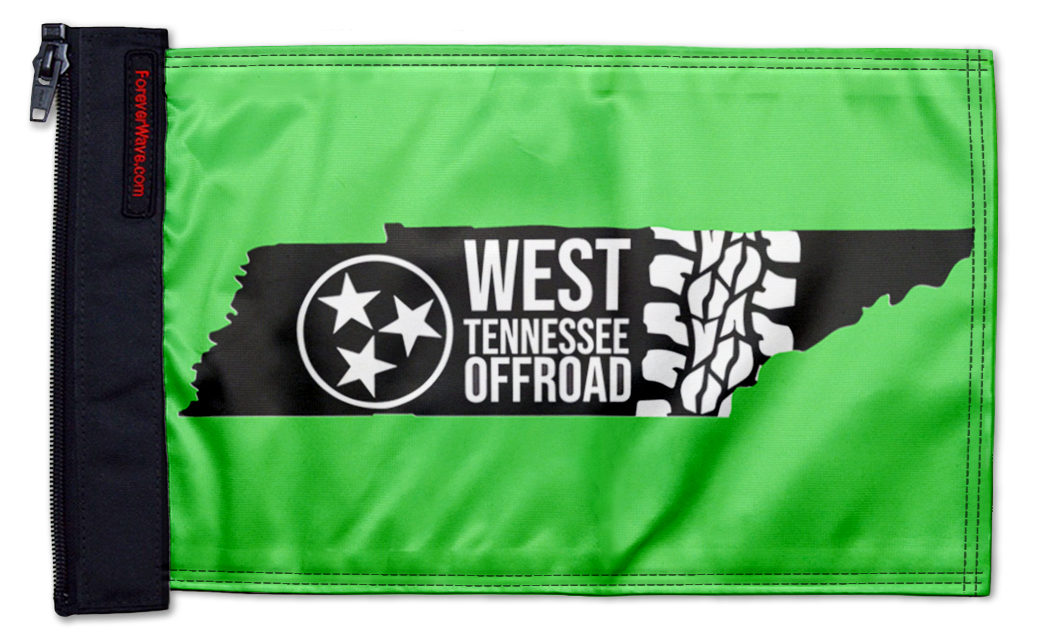 West Tennessee Off Road Flag 12"x18" Forever Wave Flag