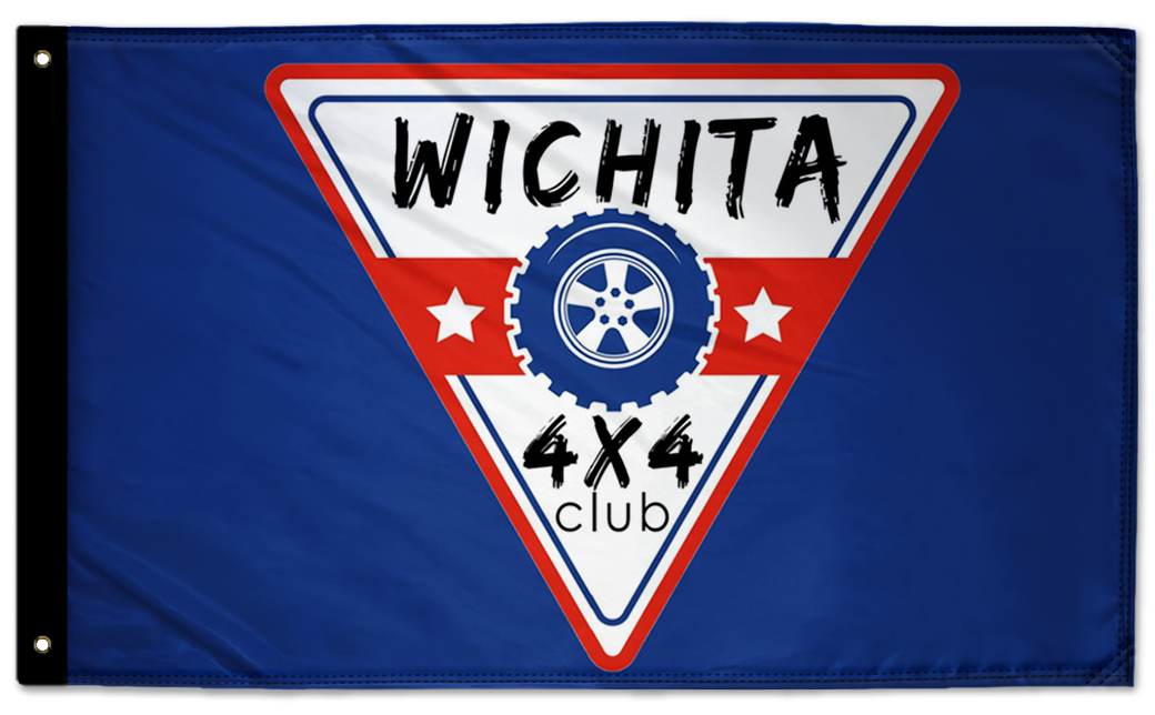 Wichita 4x4 Club 3'x5' Double-Sided Flag