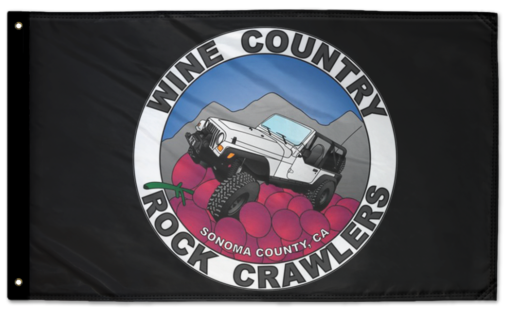 Wine Country Rock Crawlers Flag 3'x5' Double-Sided Flag