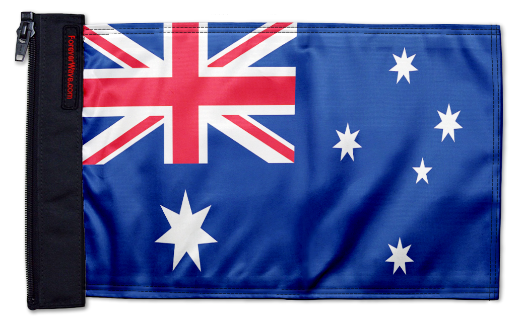 Australia 12"x18" Forever Wave Flag for Jeep Wrangler YJ 1986-1995