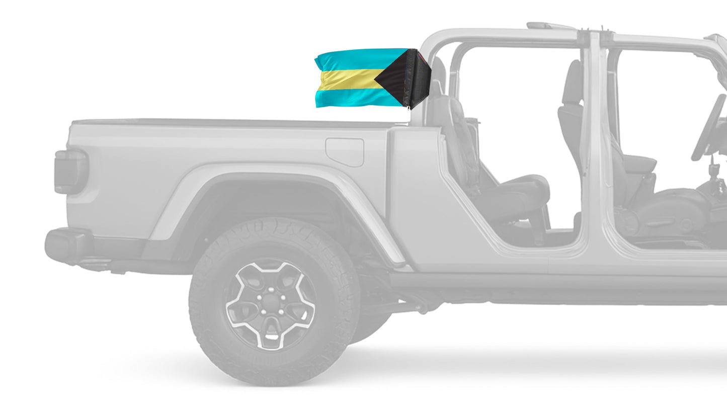 Bahamas 12"x18" Forever Wave Flag for Jeep Gladiator JT