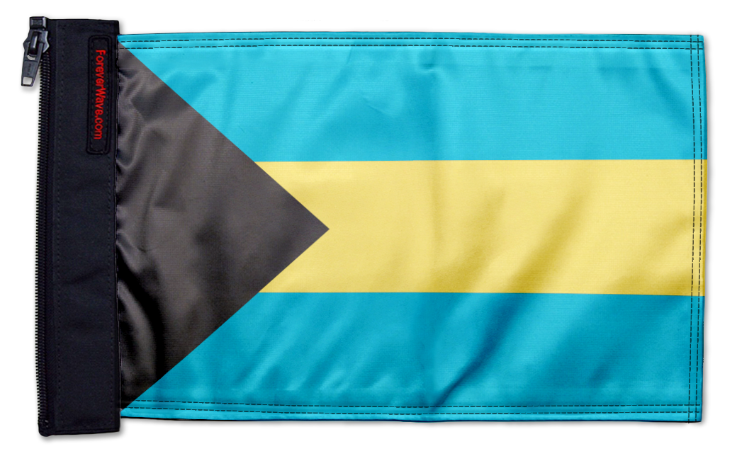Bahamas 12"x18" Forever Wave Flag for Jeep Wrangler JL 2-Door 2018-Present