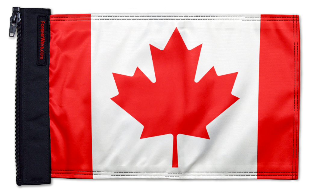 Canada 12"x18" Forever Wave Flag for Jeep Wrangler JL 2-Door 2018-Present